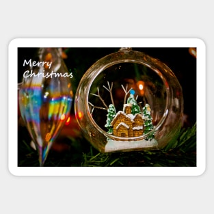 Christmas Xmas Tree Bauble Decoration Sticker